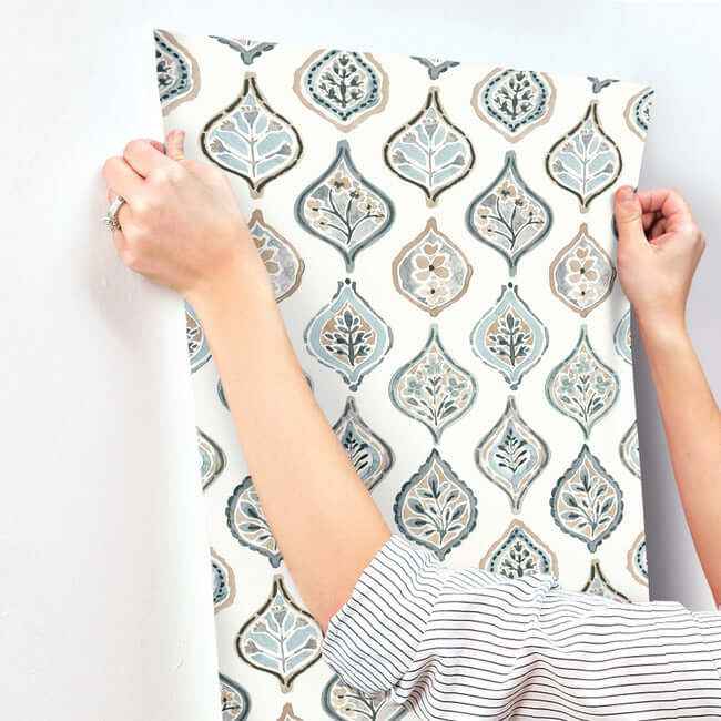 Marketplace Motif White & Neutral Wallpaper - York Wallcoverings - MN1854 - York Wallcoverings Wallpaper