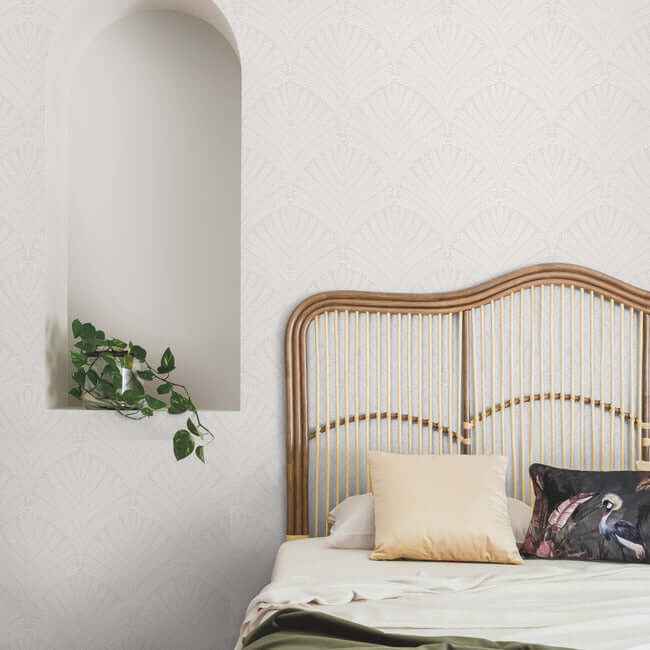 Beachcomber Light Grey & White Wallpaper - York Wallcoverings - MN1874 - York Wallcoverings Wallpaper