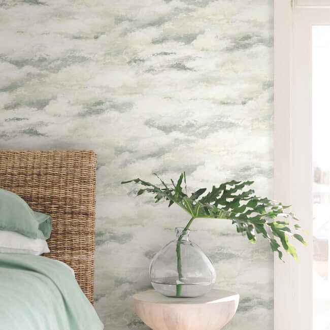 Plein Air Tan & Grey Wallpaper - York Wallcoverings - MN1810