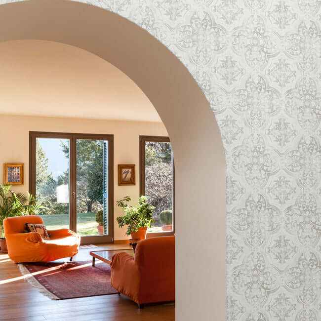 Quartet White & Neutral Wallpaper - York Wallcoverings - MN1893 - York Wallcoverings Wallpaper
