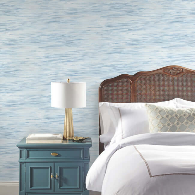 ripples-wallpaper-blue-york-wallcoverings-mn1862 - York Wallcoverings Wallpaper