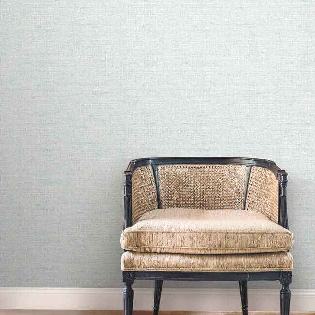 Papyrus Weave Blue Wallpaper - York Wallcoverings - MN1931