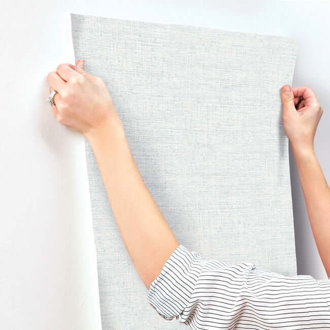 papyrus-weave-blue-wallpaper-york-wallcoverings-mn1931 - York Wallcoverings Wallpaper