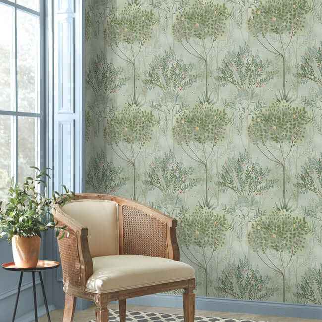 Orchard Green Wallpaper - York Wallcoverings - MN1823
