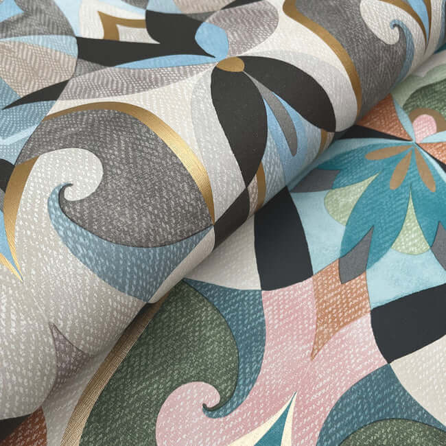 malta-neutal-blue-wallpaper-york-wallcoverings-mn1921 - York Wallcoverings Wallpaper