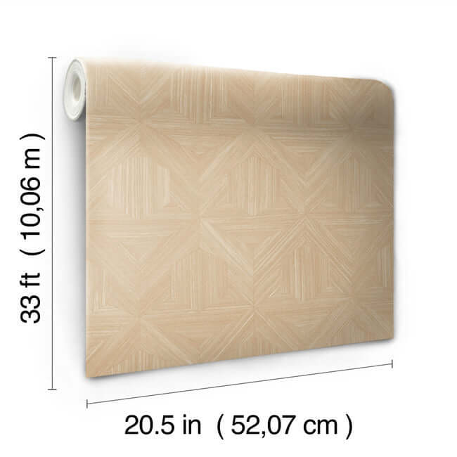 parquet-tan-wallpaper-york-wallcoverings-om3622 - York Wallcoverings Wallpaper
