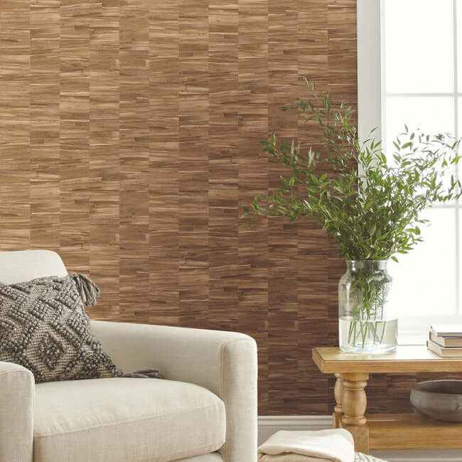 Reserve Brown Wallpaper - York Wallcoverings - OM3603 - York Wallcoverings Wallpaper