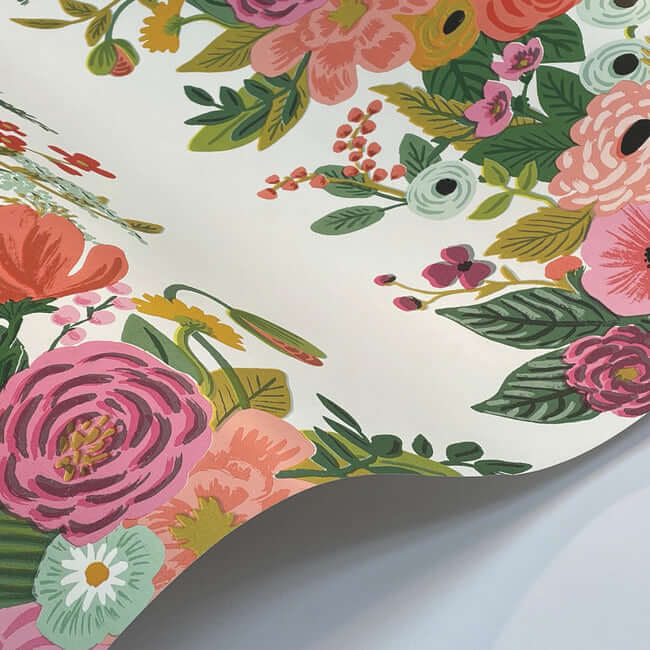 garden-party-trellis-wallpaper-rose-multi-york-wallcoverings-rp7310 - York Wallcoverings Wallpaper