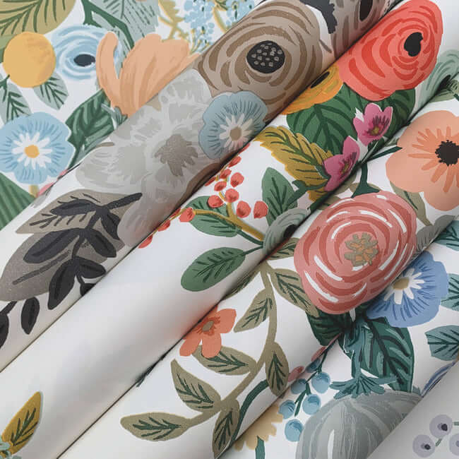 garden-party-trellis-wallpaper-rose-multi-york-wallcoverings-rp7310 - York Wallcoverings Wallpaper