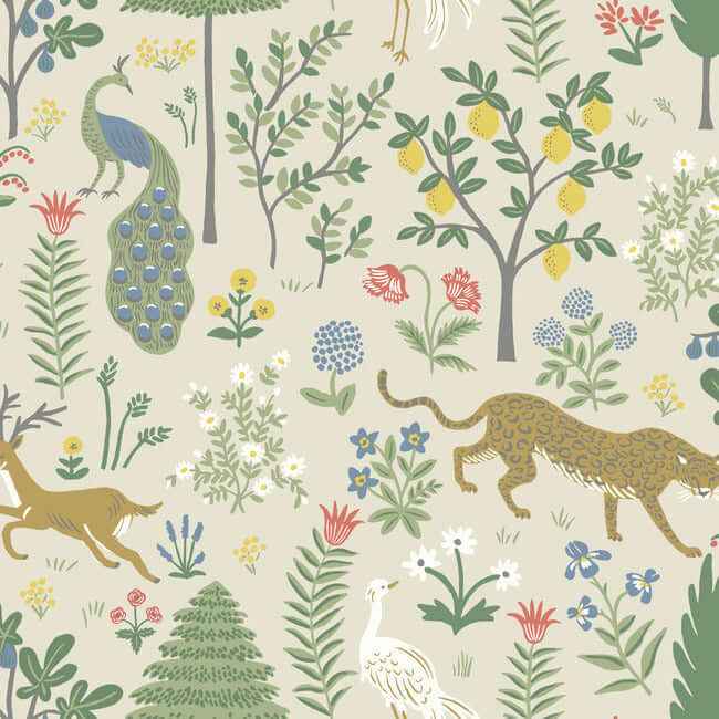 Menagerie Beige Wallpaper - York Wallcoverings - RP7303