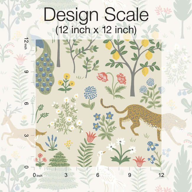 menagerie-wallpaper-cream-york-wallcoverings-rp7303 - York Wallcoverings Wallpaper