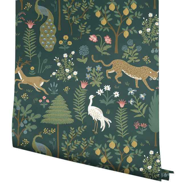 Menagerie Blue Wallpaper - York Wallcoverings - RP7306 - York Wallcoverings Wallpaper