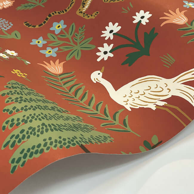 menagerie-wallpaper-rust-york-wallcoverings-rp7301 - York Wallcoverings Wallpaper