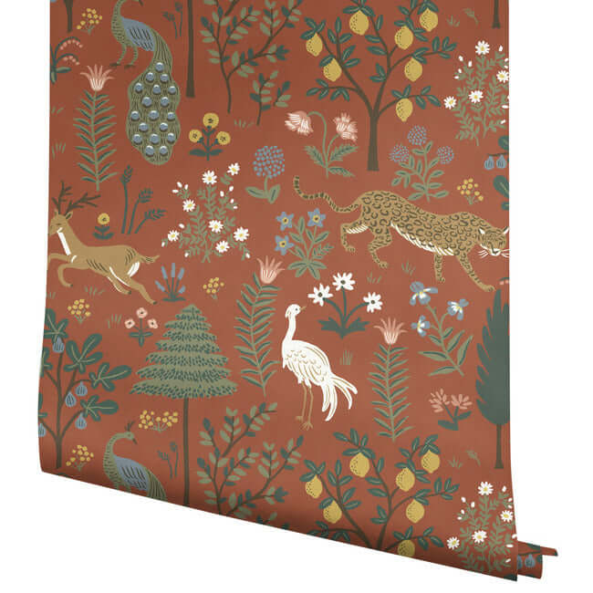 menagerie-wallpaper-rust-york-wallcoverings-rp7301 - York Wallcoverings Wallpaper