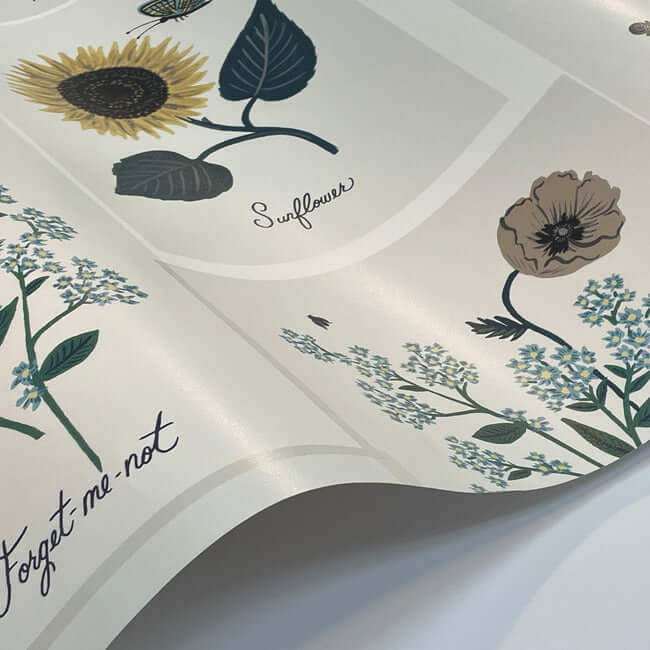 botanical-prints-wallpaper-indigo-york-wallcoverings-rp7335 - York Wallcoverings Wallpaper
