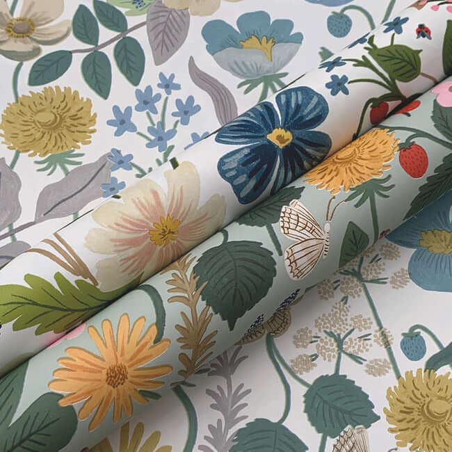 strawberry-fields-wallpaper-mint-york-wallcoverings-rp7356 - York Wallcoverings Wallpaper