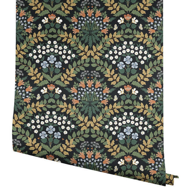 bramble-wallpaper-black-york-wallcoverings-rp7318 - York Wallcoverings Wallpaper