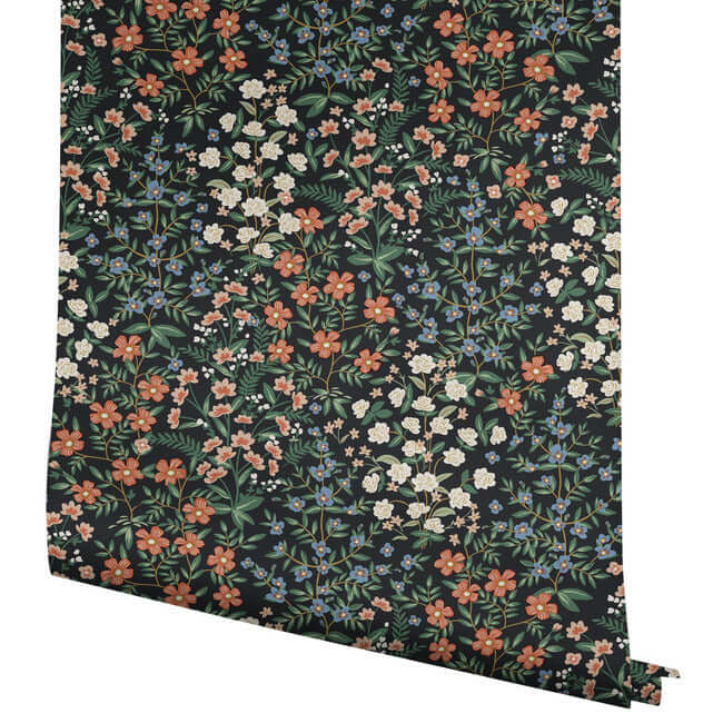 wildwood-garden-wallpaper-black-york-wallcoverings-rp7378 - York Wallcoverings Wallpaper