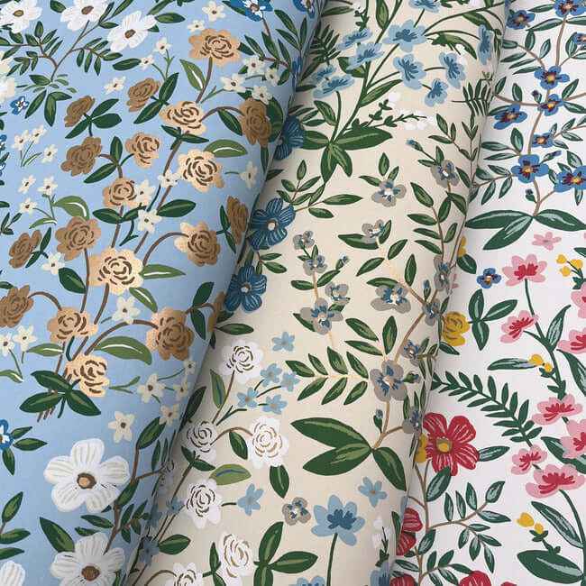 Wildwood Garden White & Pink Wallpaper - York Wallcoverings - RP7377 - York Wallcoverings Wallpaper