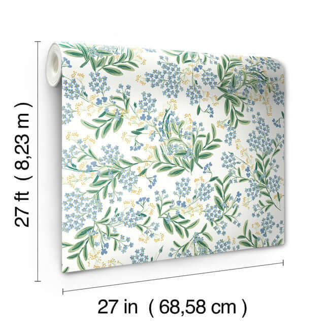 cornflower-wallpaper-white-york-wallcoverings-rp7382 - York Wallcoverings Wallpaper
