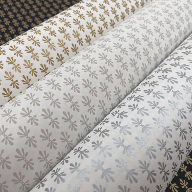 petal-wallpaper-black-metallic-gold-york-wallcoverings-rp7363 - York Wallcoverings Wallpaper