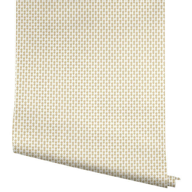 petal-wallpaper-white-metallic-gold-york-wallcoverings-rp7360 - York Wallcoverings Wallpaper