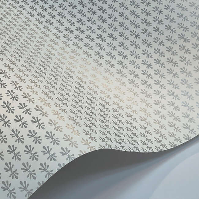 petal-wallpaper-white-metallic-silver-york-wallcoverings-rp7361 - York Wallcoverings Wallpaper