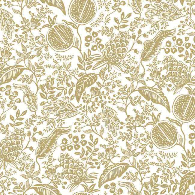 Pomegranate White Wallpaper - York Wallcoverings - RP7391 - York Wallcoverings Wallpaper