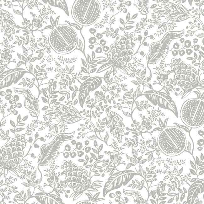 Pomegranate White & Black Wallpaper - York Wallcoverings - RP7387