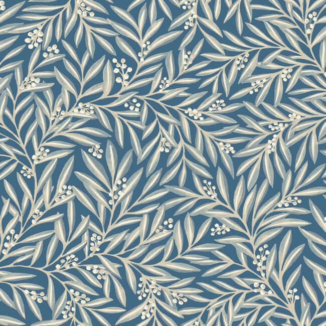 rowan-dusty-blue-wallpaper-york-wallcoverings-ac9132 - York Wallcoverings Wallpaper