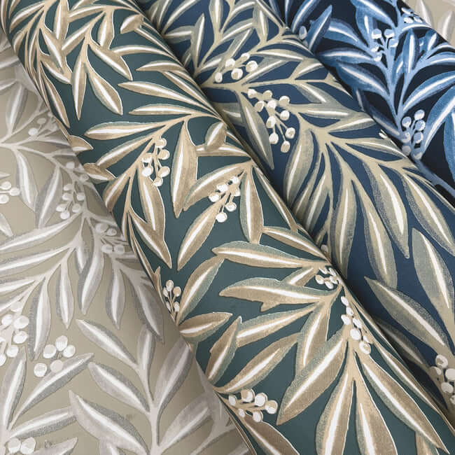 rowan-dusty-blue-wallpaper-york-wallcoverings-ac9132 - York Wallcoverings Wallpaper