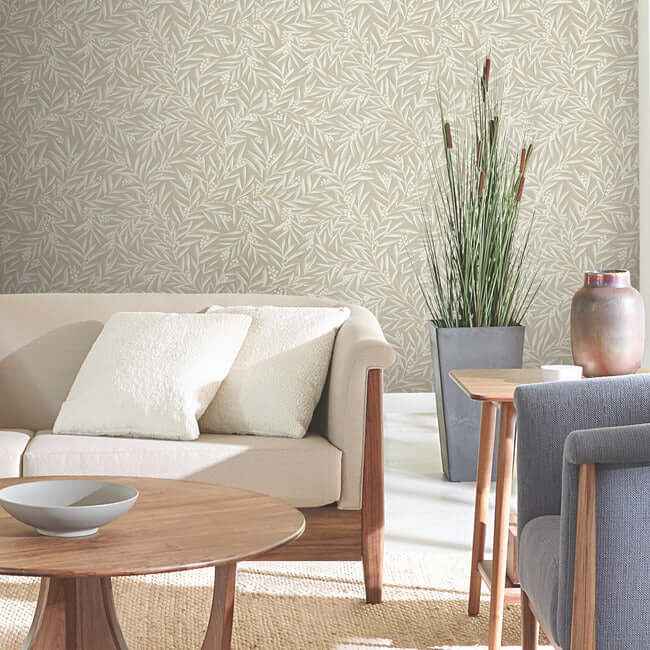 Rowan Neutral Wallpaper - York Wallcoverings - AC9136 - York Wallcoverings Wallpaper