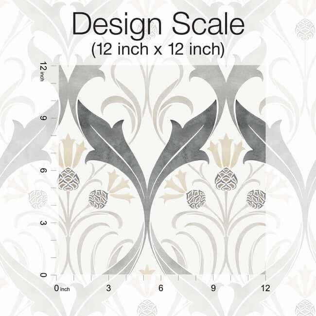 Pine Cone Ribbon Charcoal Metallic Wallpaper - York Wallcoverings - AC9174 - York Wallcoverings Wallpaper