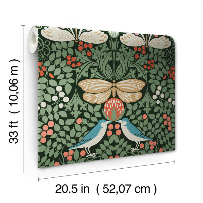 butterfly-garden-wallpaper-green-york-wallcoverings-ac9161
