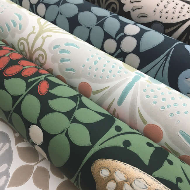 butterly-garden-green-blue-wallpaper-york-wallcoverings-ac9164 - York Wallcoverings Wallpaper