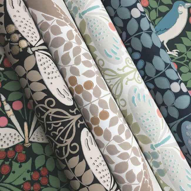 Butterly Garden Green & Blue Wallpaper - York Wallcoverings - AC9164 - York Wallcoverings Wallpaper