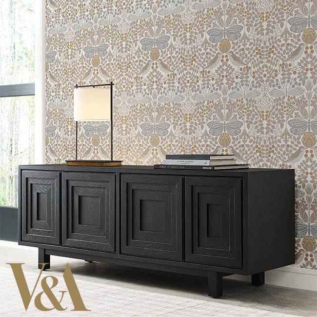 Butterfly Garden White Wallpaper - York Wallcoverings - AC9163 - York Wallcoverings Wallpaper