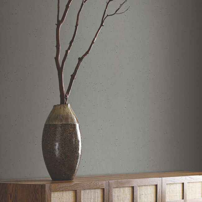 Silver Burnished Patina White Silver Wallpaper - York Wallcoverings - AC9211 - York Wallcoverings Wallpaper