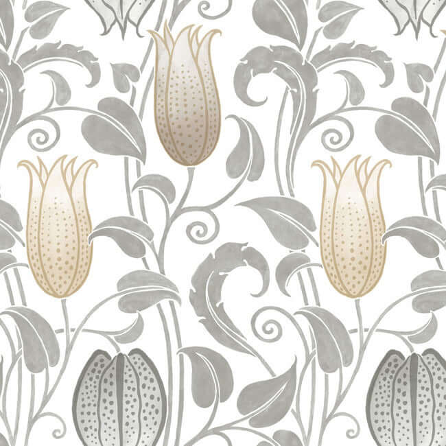 canterbury-bells-neutral-wallpaper-york-wallcoverings-ac9204 - York Wallcoverings Wallpaper
