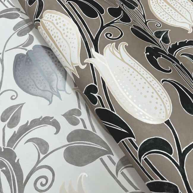 Canterbury Bells Neutral Wallpaper - York Wallcoverings - AC9204 - York Wallcoverings Wallpaper