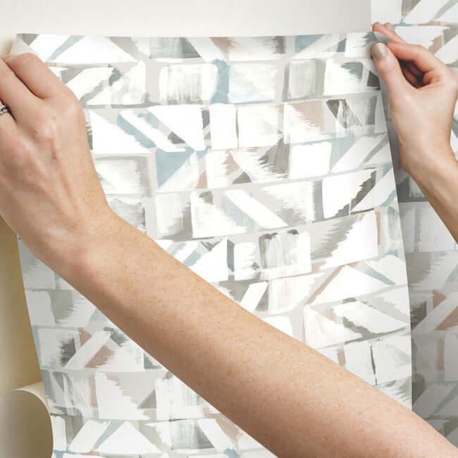 refraction-brown-beige-peel-stick-wallpaper-york-wallcoverings-psw1222rl - York Wallcoverings Wallpaper