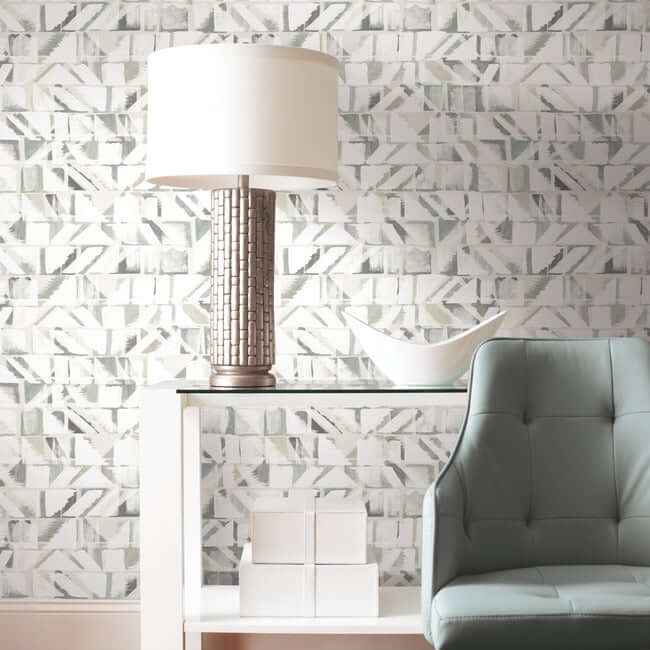 Refraction Neutral Peel & Stick Wallpaper - York Wallcoverings - PSW1220RL - York Wallcoverings Wallpaper