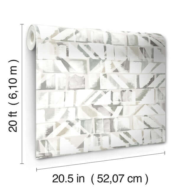 refraction-neutral-peel-stick-wallpaper-york-wallcoverings-psw1220rl - York Wallcoverings Wallpaper
