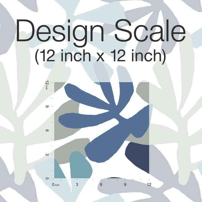 Kinetic Tropical Blue & Grey Peel & Stick Wallpaper - York Wallcoverings - PSW1242RL - York Wallcoverings Wallpaper