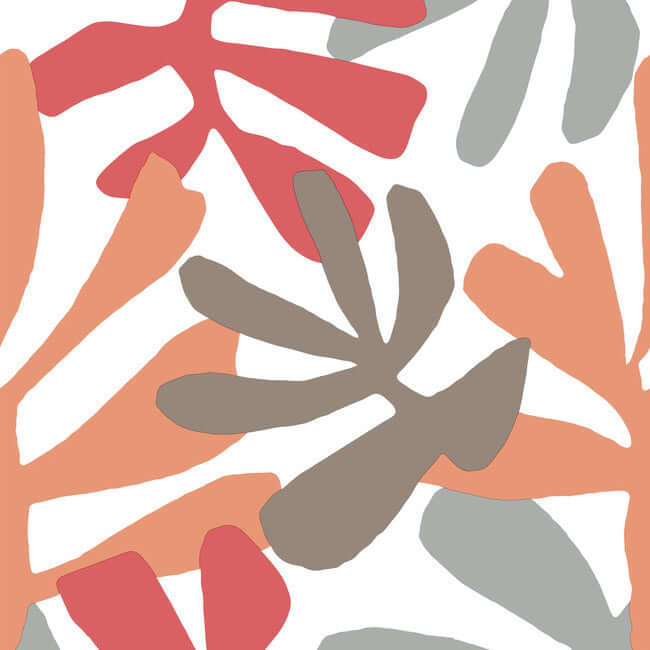 kinetic-tropical-coral-beige-peel-stick-wallpaper-york-wallcoverings-psw1240rl - York Wallcoverings Wallpaper
