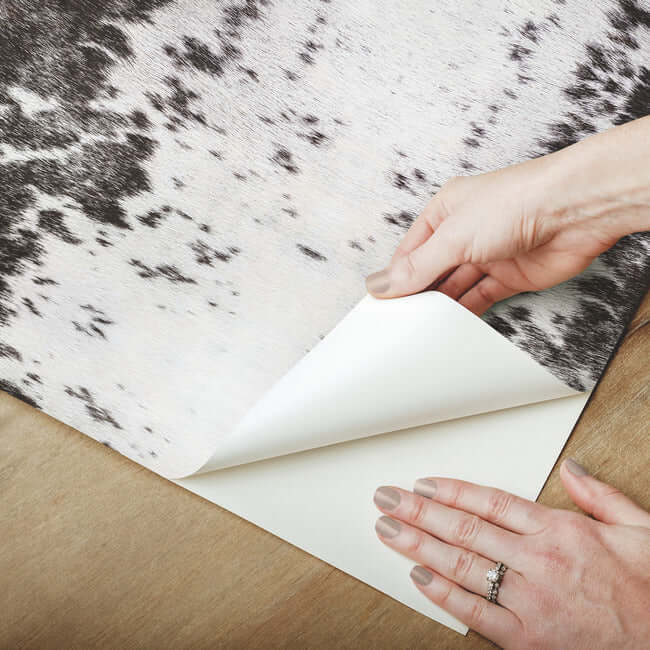 marbled-appaloosa-premium-peel-stick-wallpaper-black-york-wallcoverings-psw1380rl - York Wallcoverings Wallpaper