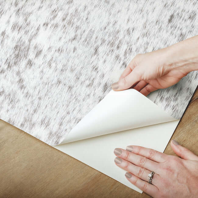 fleabitten-premium-peel-stick-wallpaper-soft-grey-york-wallcoverings-psw1378rl - York Wallcoverings Wallpaper