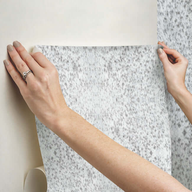 fleabitten-premium-peel-stick-wallpaper-soft-grey-york-wallcoverings-psw1378rl - York Wallcoverings Wallpaper