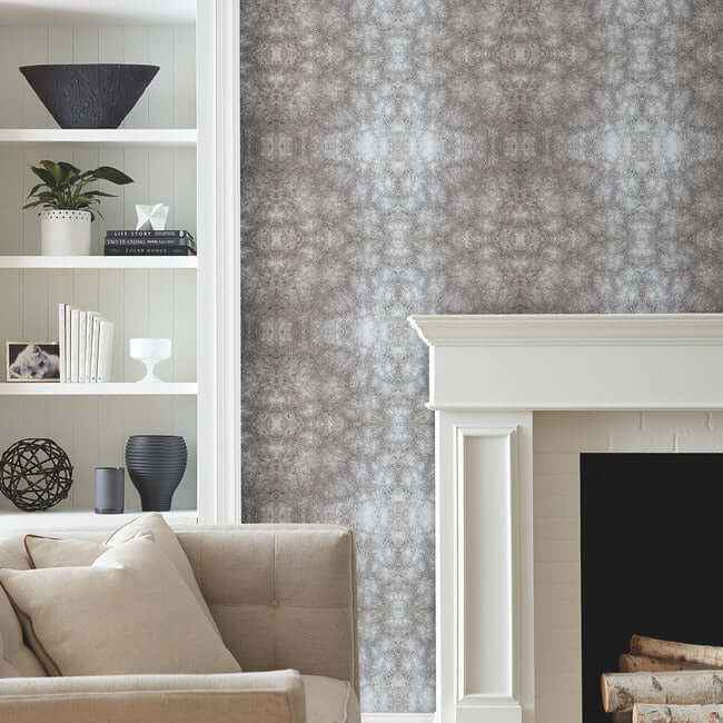 Rose Dapple Warm Grey Peel & Stick Wallpaper - York Wallcoverings - PSW1382RL - York Wallcoverings Wallpaper