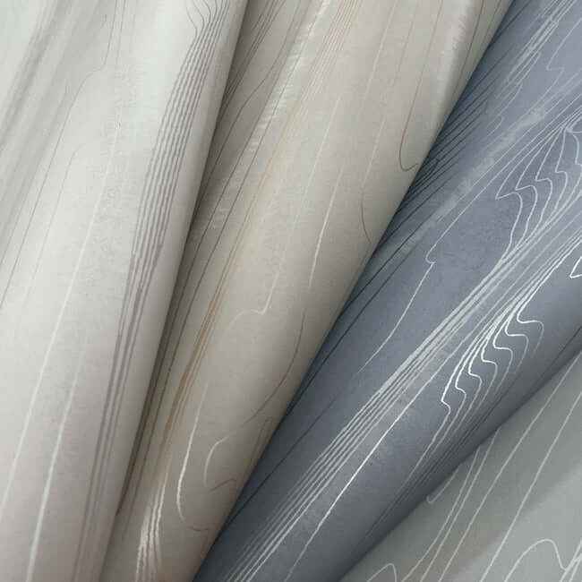Fantasy Faux Bois Grey & White Wallpaper - York Wallcoverings - DT5034 - York Wallcoverings Wallpaper